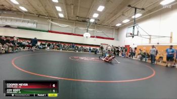 132 lbs Round 4 (6 Team) - Cooper Meyer, Wheatland vs Coy Eddy, DouglasSD