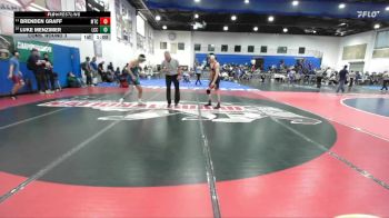 132 Boys Cons. Round 3 - Brenden Graff, Mt Carmel vs Luke Menzimer, La Costa Canyon