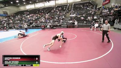 160 lbs Champ. Round 2 - Jaxton Monroe, Millard vs Nolan Wickes, Wasatch High School