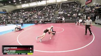 160 lbs Champ. Round 2 - Jaxton Monroe, Millard vs Nolan Wickes, Wasatch High School