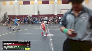 55 lbs Cons. Semi - Lucas Benton, White Knoll vs Benjamin Willard Jr, Pelion Youth Wrestling