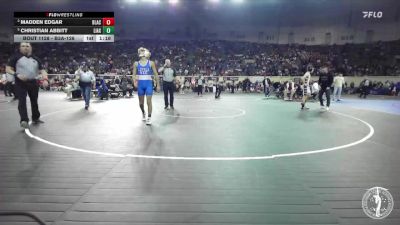 B3A-126 lbs Quarterfinal - Christian Abbitt, Little Axe vs Madden Edgar, Blackwell