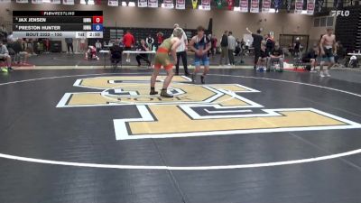 157 lbs Cons. Round 5 - Jax Jensen, Iowa vs Preston Hunter, Iowa