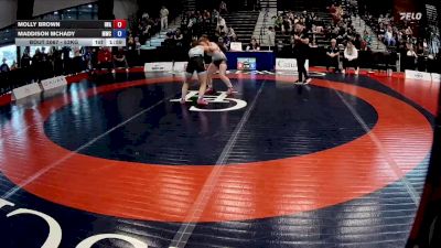 53kg Champ. Round 1 - Molly Brown, Island Wrestling Academy vs Maddison McHady, Matmen Wrestling Club