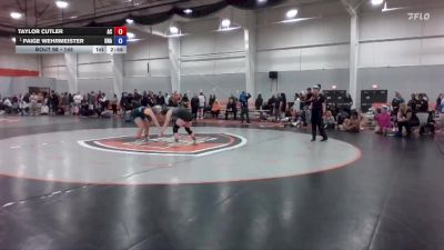 145 lbs Quarterfinal - Paige Wehrmeister, Unattached vs Taylor Cutler, Adrian