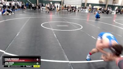 157 lbs Cons. Round 2 - Colin Menold, Southeast Community College vs Jais Rose, Unattached