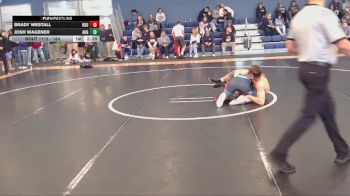 184 lbs Champ. Round 2 - Brady Westall, Northern State vs Josh Wagener, Augustana (SD)