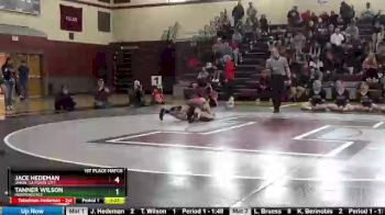 106 lbs 1st Place Match - Jace Hedeman, Union, La Porte City vs Tanner Wilson, Independence