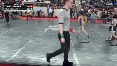 63_G lbs Consi Of 16 #2 - Quinley Peterson, Titusville vs Evie Morgante, Norwin