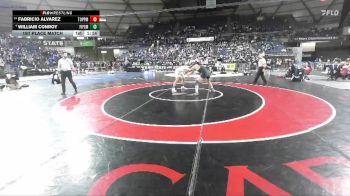 Boys 2A 165 lbs 1st Place Match - William Conroy, Fife vs Fabricio Alvarez, Toppenish