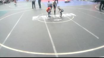 43 lbs Quarterfinal - Noah Becklehimer, Widefield WC vs Ryan Dunn, Ridge WC