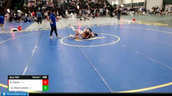 131-142 lbs Semifinal - Grady Rasmussen, Ravenna Bluejays Wrestling vs Dierks Sayer, CAMBRIDGE