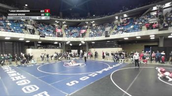 140 lbs Champ. Round 2 - Leah Brammeier, Stanford (Olympia) vs Keegan Kruse, Woodstock (H.S.)