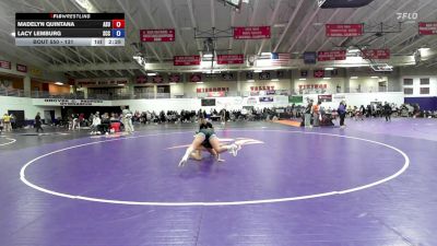 131 lbs Cons. Round 2 - Madelyn Quintana, Adams State vs Lacy Lemburg, Southeast CC