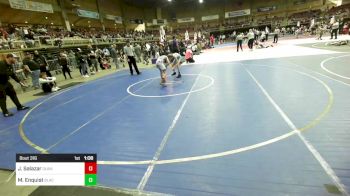 95 lbs Semifinal - Jorrdan Salazar, Duran Elite vs Mason Enquist, Black Fox Wrestling Academy