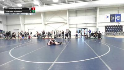 120 lbs Quarterfinal - Cooper Sessions, Star Valley vs Cash Christensen, Sanderson Wrestling Academy