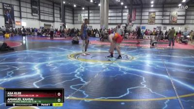 180 lbs Round 3 (4 Team) - Amanuel Kahsai, BEASTWORKS WRESTLING CLUB vs Asa Klee, RIVER CITY WRESTLING CLUB