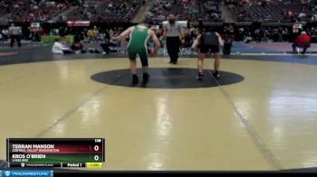 138 lbs Cons. Round 3 - Kros O`Brien, Lakeland vs Terran Manson, Central Valley Washington