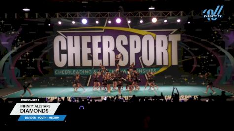 Infinity Allstars - Diamonds [2024 L3 Youth - Medium Day 1] 2024 CHEERSPORT National All Star Cheerleading Championship