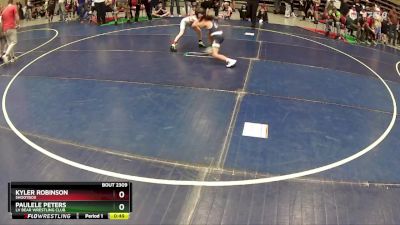 71 lbs Semifinal - Kyler Robinson, Shootbox vs Paulele Peters, LV Bear Wrestling Club