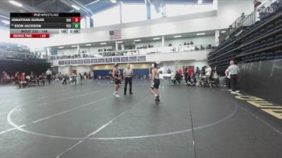 149 lbs Cons. Round 3 - Eion Jackson, Victor Valley College vs Jonathan Duran, Bakersfield