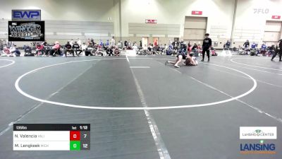 135 lbs Semifinal - Nickolas Valencia, Valiant Prep Wrestling Club vs Murphy Lengkeek, Michigan Premier WC - (A)