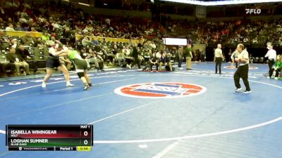 235 Class 1 lbs Cons. Semi - Loghan Sumner, Blair Oaks vs Isabella Winingear, Holt