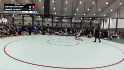 U14 FK - 120 lbs Champ. Round 1 - Alexander Anguiano, Hillsboro Mat Club vs Trystyn Andrews, Pioneer Grappling Academy
