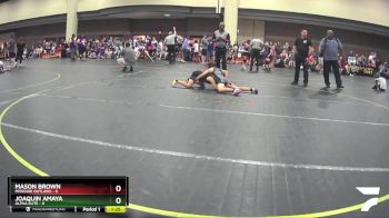 80 lbs Round 3 (6 Team) - Mason Brown, Missouri Outlaws vs Joaquin Amaya, Alpha Elite