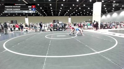 113 lbs Cons. Rd Of 32 - Preston Hackler, Central Oklahoma Wrestling Club vs Brodie Harmon, Duncan Demon Wrestling