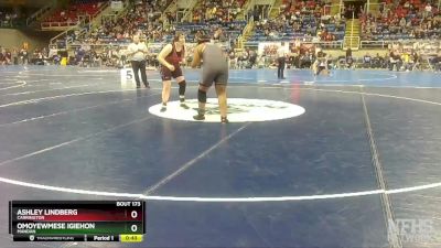 250 lbs Cons. Round 1 - Omoyewmese Igiehon, Mandan vs Ashley Lindberg, Carrington