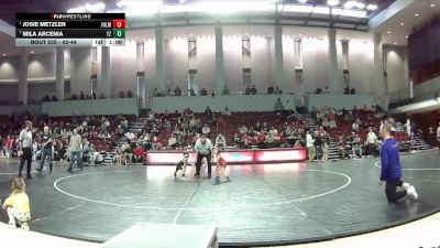 42-44 lbs 1st Place Match - Josie Metzler, Shenandoah Valley Wrestling Cl vs Mila Arcenia, Nightmare Wrestling Club