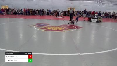 56 lbs Consi Of 8 #2 - Max Gilbert, Clearfield vs Carter Manko, South Park