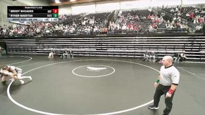 4A 144 lbs Semifinal - Brody Rhoades, Uintah vs Ryker Maestas, Payson