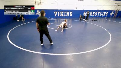 115 lbs 2nd Place Match - Casandra Pastrana, Defiant Wrestling Club vs Aubrey Meyer, Aviator Wrestling Academy