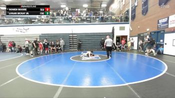 80 lbs Cons. Round 5 - Rowen Moore, Team Real Life Wrestling vs Logan McKay Jr., Fighting Squirrels Wrestling Club