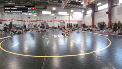 103 lbs Round 3 (12 Team) - Brady Genard, Mat Assassins Red vs Logan Bomgardner, Steller Trained Bly