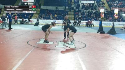 138 lbs Semifinal - Lino Pachano, Greater Lawrence vs Mayanah Cabrera, Springfield Central (W)
