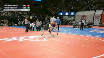 135 Class 1 lbs Semifinal - Elizabeth Hager, Lexington vs Rylie Ingrassia, Harrisonville