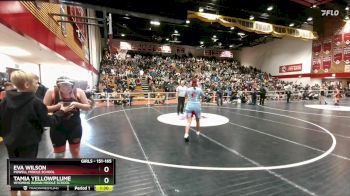 151-165 lbs Round 1 - Tamia Yellowplume, Wyoming Indian Middle School vs Eva Wilson, Powell Middle School