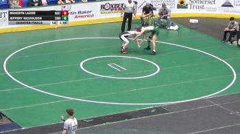147 lbs Quarterfinal - Braedyn Lazor, North Schuylkill vs Jeffery Nicholson, Connellsville