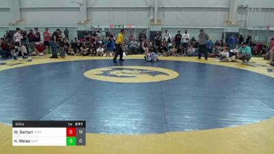 90 lbs Round 1 - Wyatt Sartori, Team Gotcha vs Hayden Weiss, Dayton Bandits