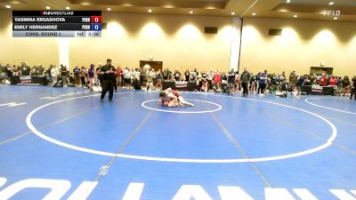 155 lbs Cons. Round 1 - Yasmina Ergashova, Pennsylvania vs Emily Hernandez, Pennsylvania
