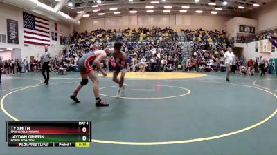 132 lbs Cons. Round 1 - Ty Smith, SPRINGFIELD(Akron) vs Jaydan Griffin, NORTH ROYALTON