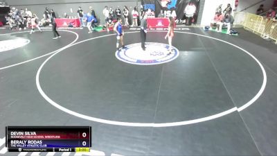 120 lbs Quarterfinal - Devin Silva, Roosevelt High School Wrestling vs Beraly Rodas, The Valley Athletic Club