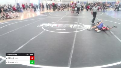 52 lbs Quarterfinal - Jeffrey Mills,Jr, Grindhouse WC vs Jayden Barrett, Nvrtc