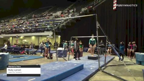 Ruby Larson - Women's Pairs, Lake City Twisters - 2021 Women's Xcel Region 4 Championships