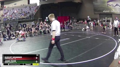 90 lbs Round 3 (6 Team) - August Hennings, Nebraska Red vs Jaden Rude, North Dakota 2