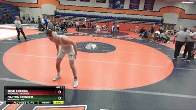 149 lbs Cons. Semi - Dalton Monger, Messiah College vs Josh Cherba, Wisconsin - Lacrosse