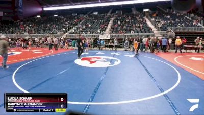 94 lbs Round 2 - Lucila Scharp, Jackson Hole Wrestling Club vs Kaidynce Alexander, Moorcroft Mat Masters Wrestling Club